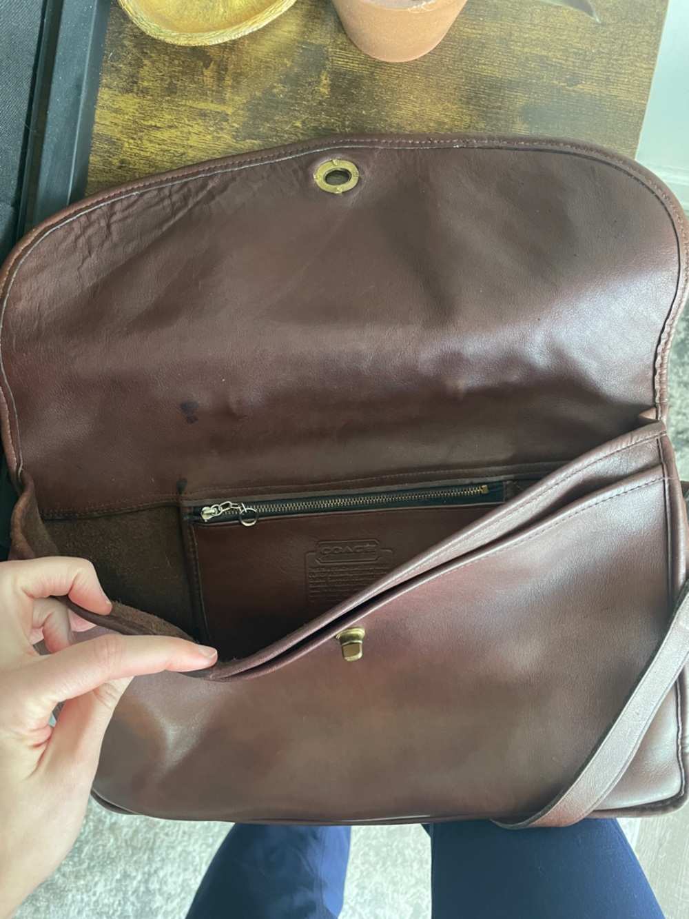 Vintage Coach Lexington Messenger Bag Briefcase British Tan - Picture 7 of 16